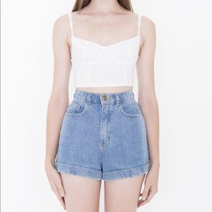 American apparel cuffed shorts